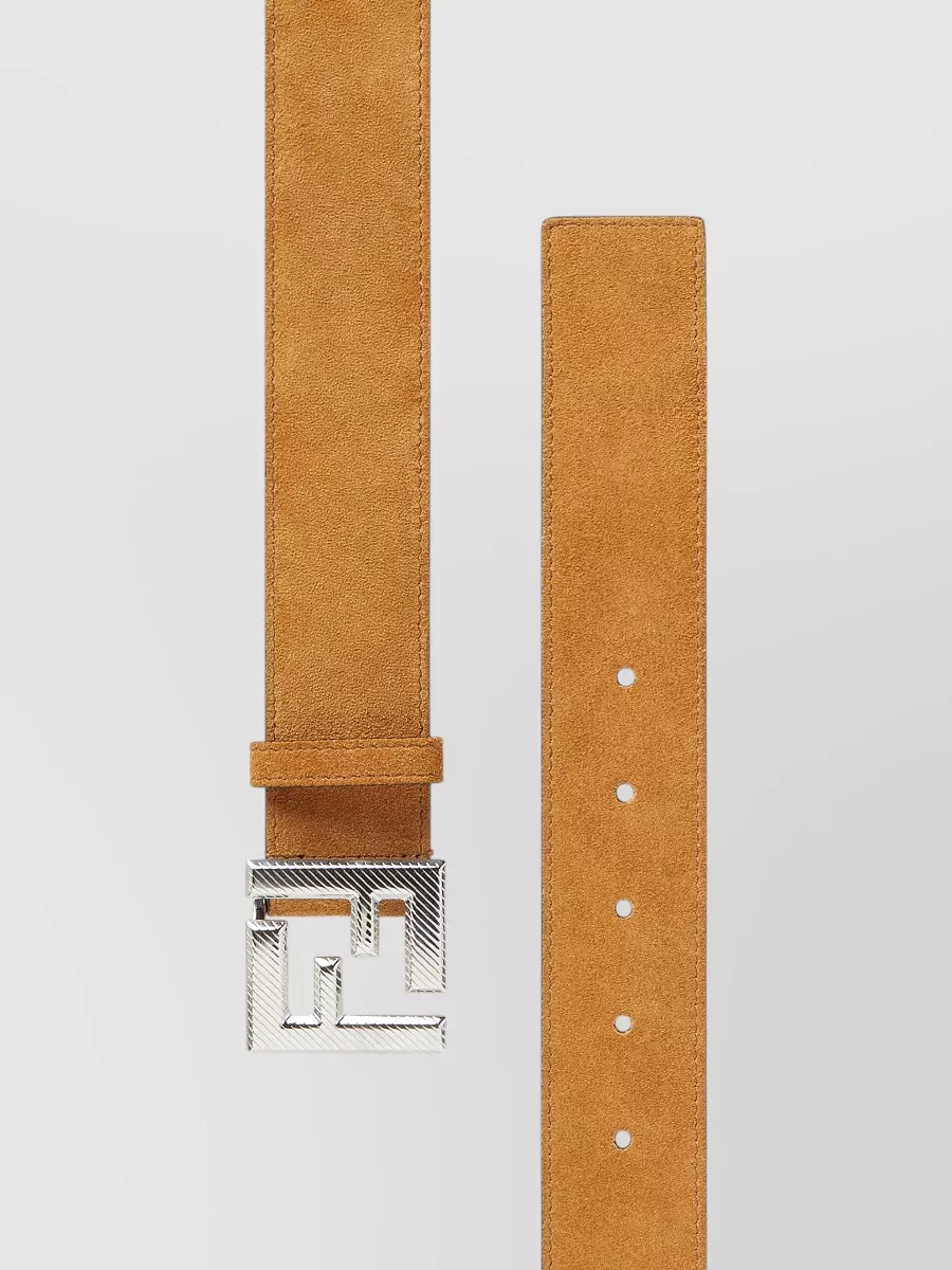 Fendi Leather Slim Belt