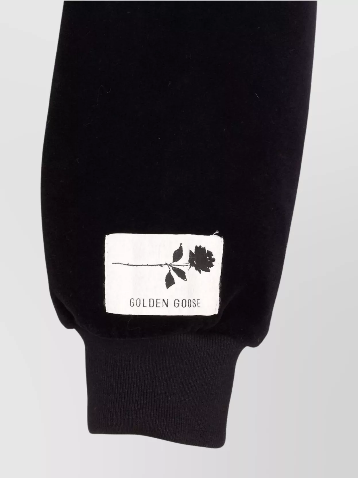 Golden Goose Cropped Knitwear With Hood And Pockets In Black