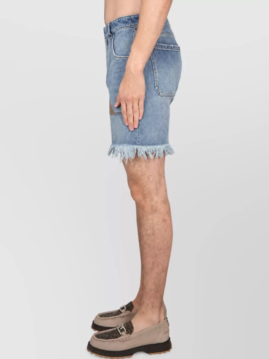 Fendi Denim Bermuda Shorts