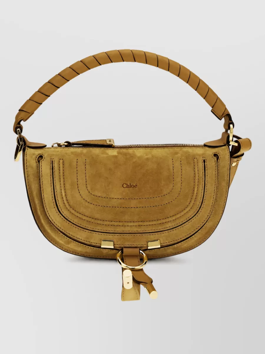 Chloé Marcie Leather Clutch Bag