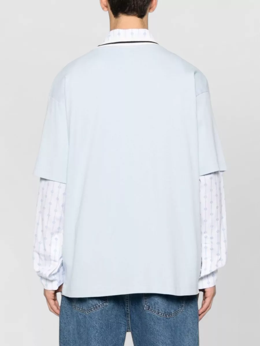 Drôle De Monsieur Text Print Cotton T-Shirt