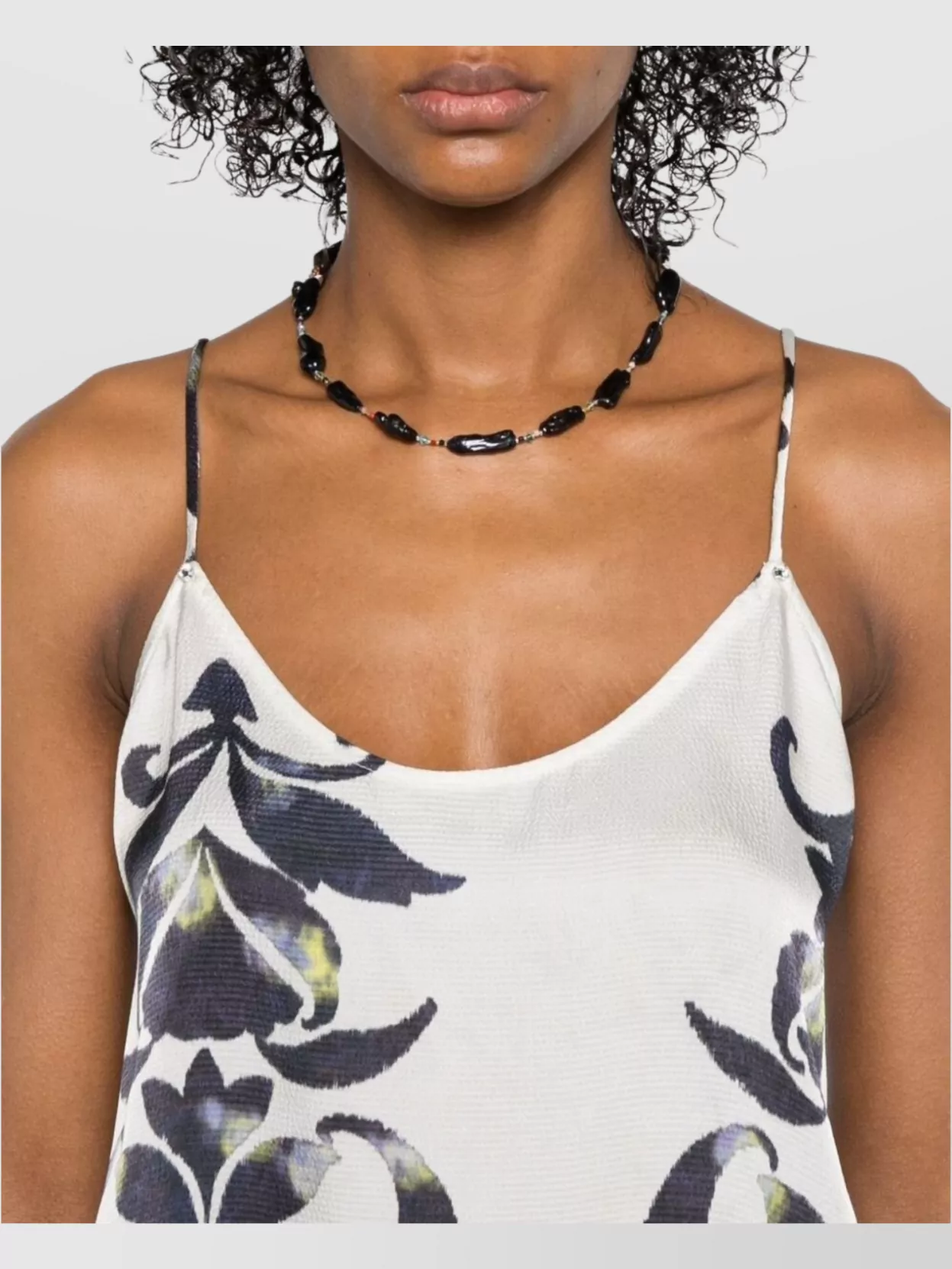 Forte Forte Floral Print Cropped Sleeveless Top