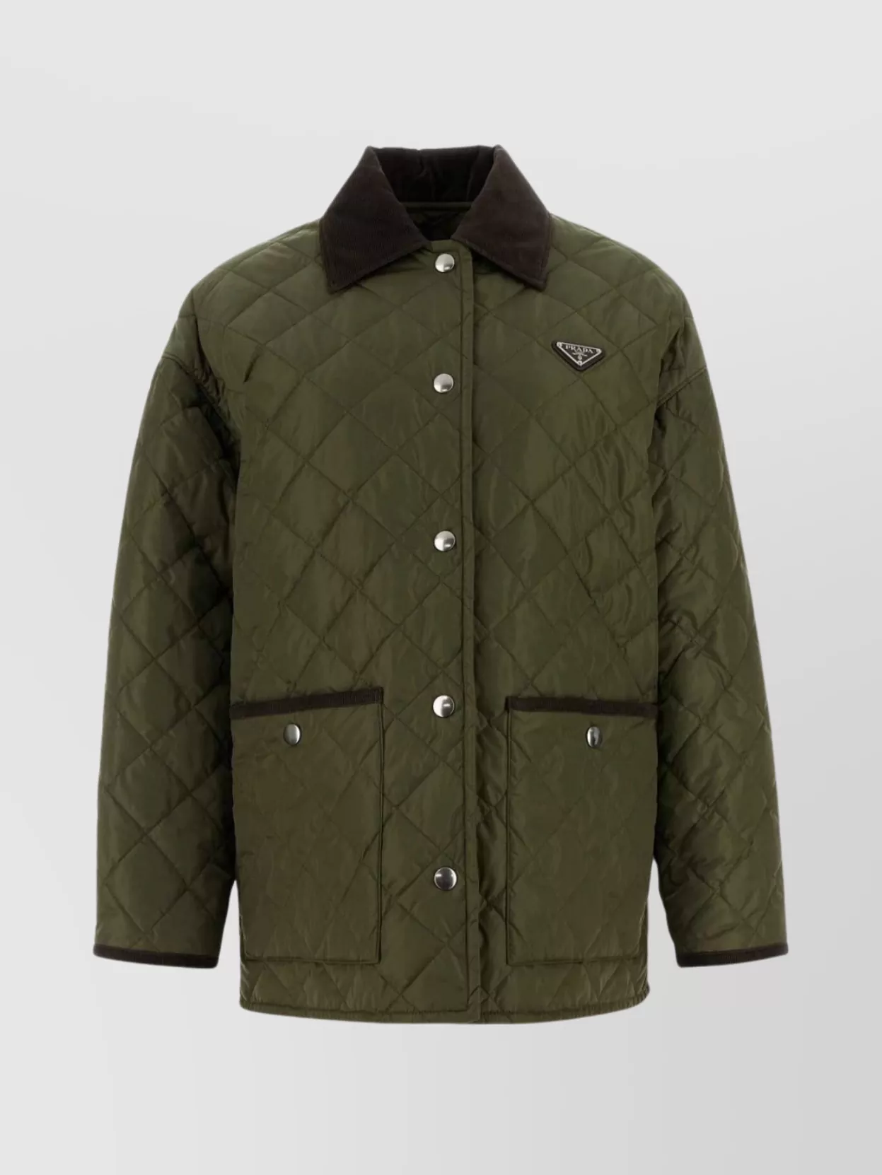 PRADA FRONT POCKETS QUILTED NYLON JACKET
