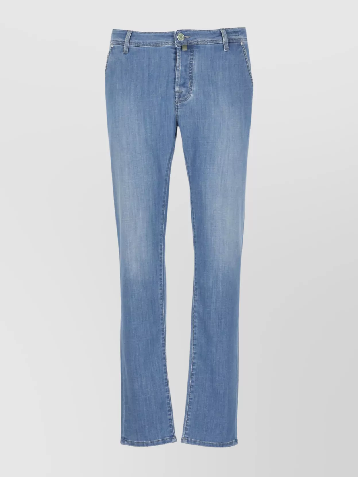 Jacob Cohen Straight Cotton Jeans Rivet Detailing In Blue