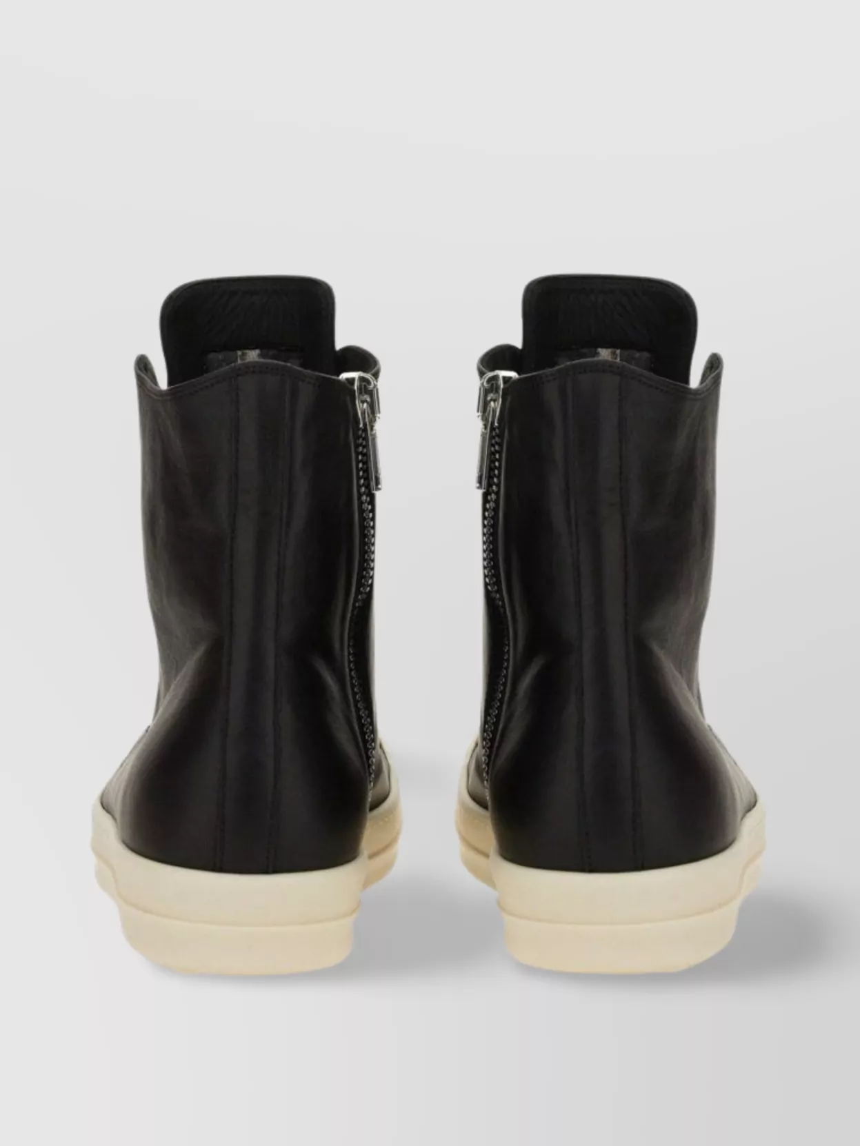 Rick Owens High-Top Lace-Up Sneakers Rubber Sole