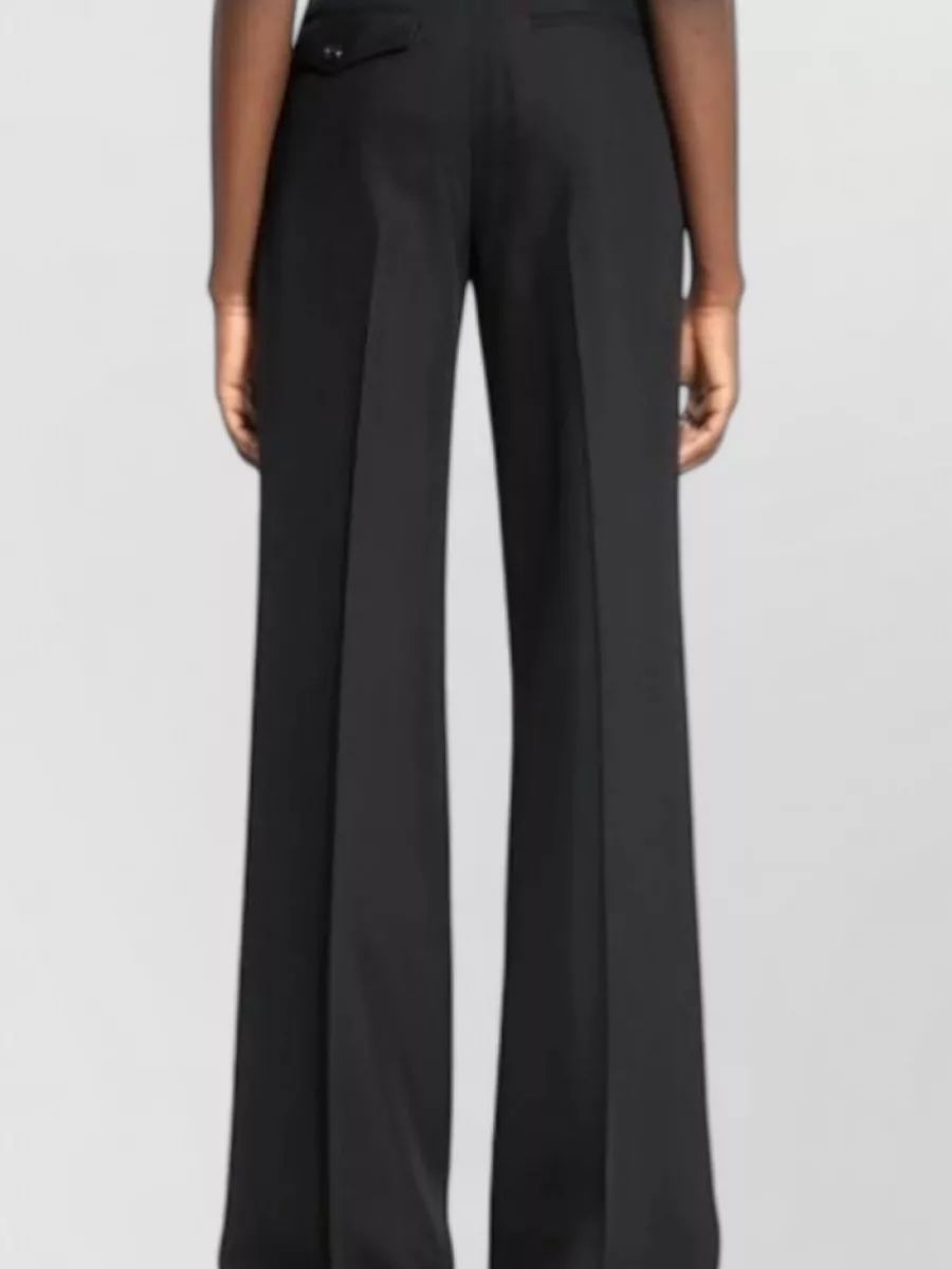 Ann Demeulemeester Viscose Flared Wide-Leg Trousers