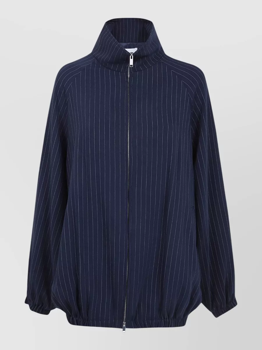The Frankie Shop Pinstripe oversized track jacket