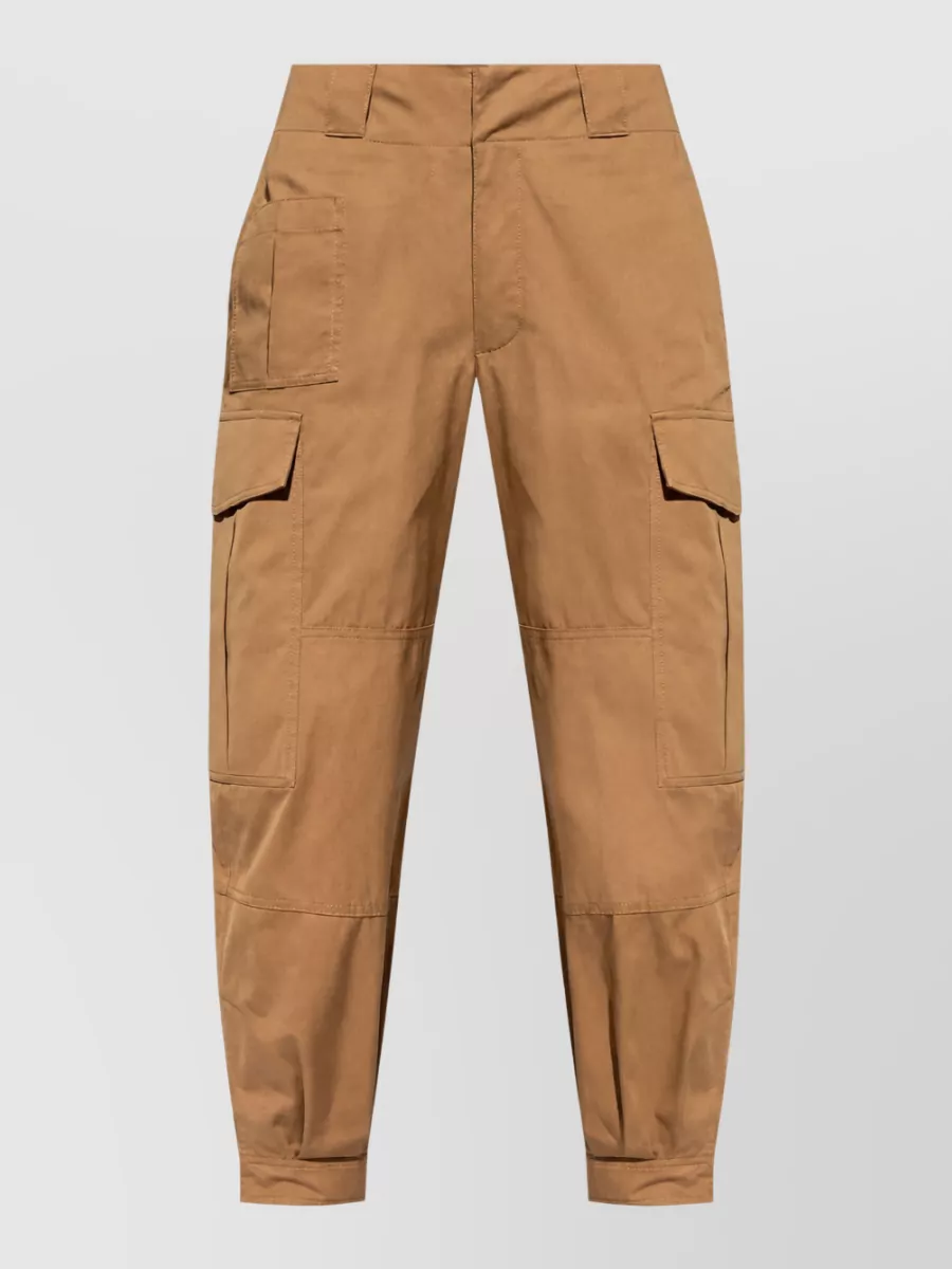 Alexander McQueen cotton low-rise cargo trousers