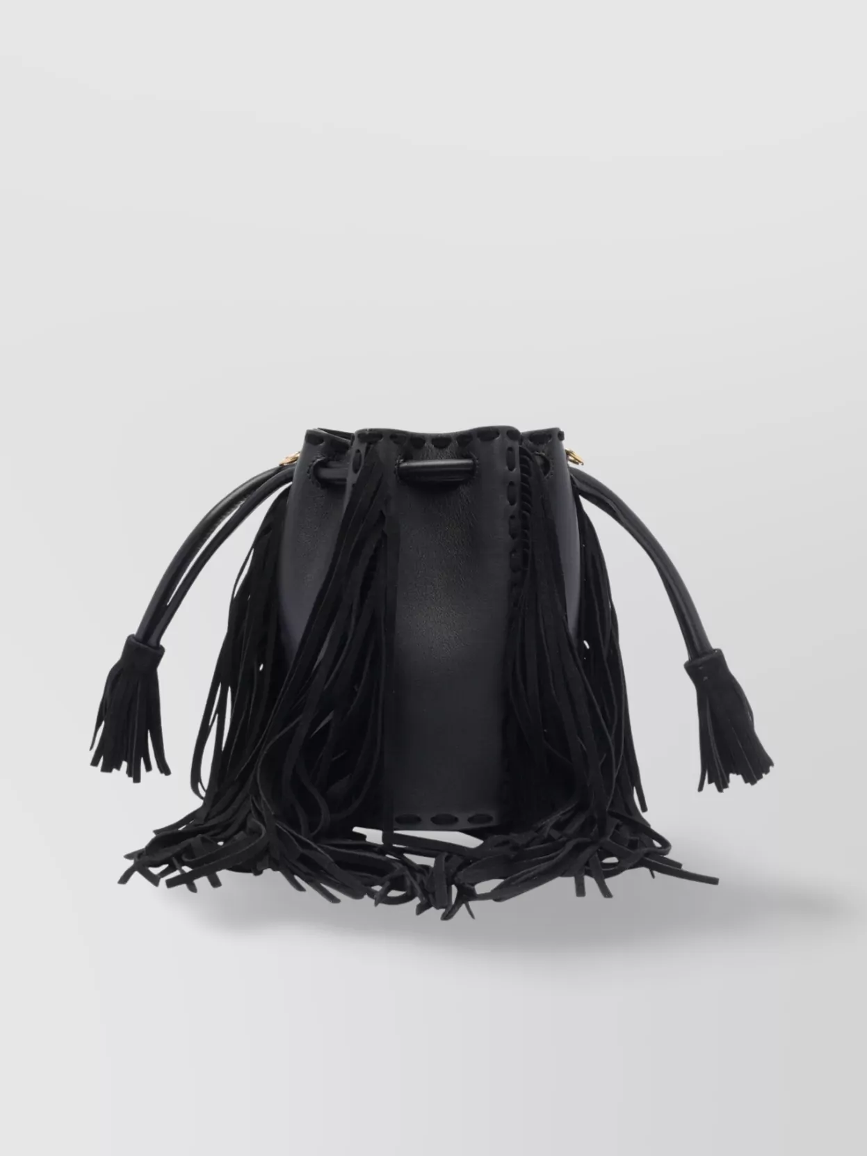 Valentino Fringed Bucket Bag Adjustable Strap
