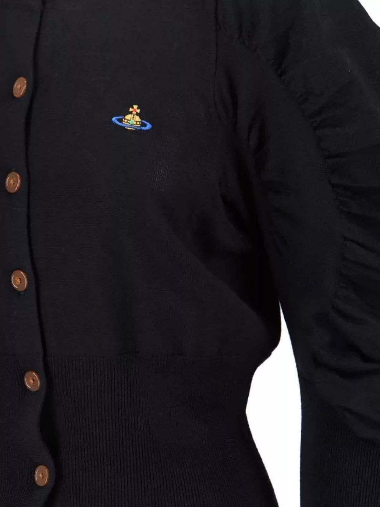 Vivienne Westwood Puff Sleeve Crewneck Knitwear Top