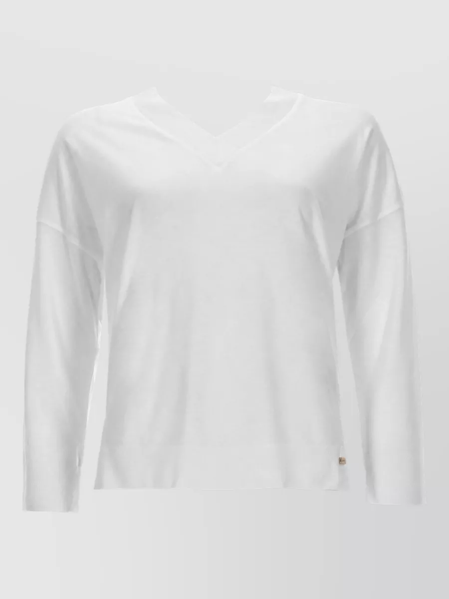 Herno V Neck Long Sleeve Regular Fit T-Shirt