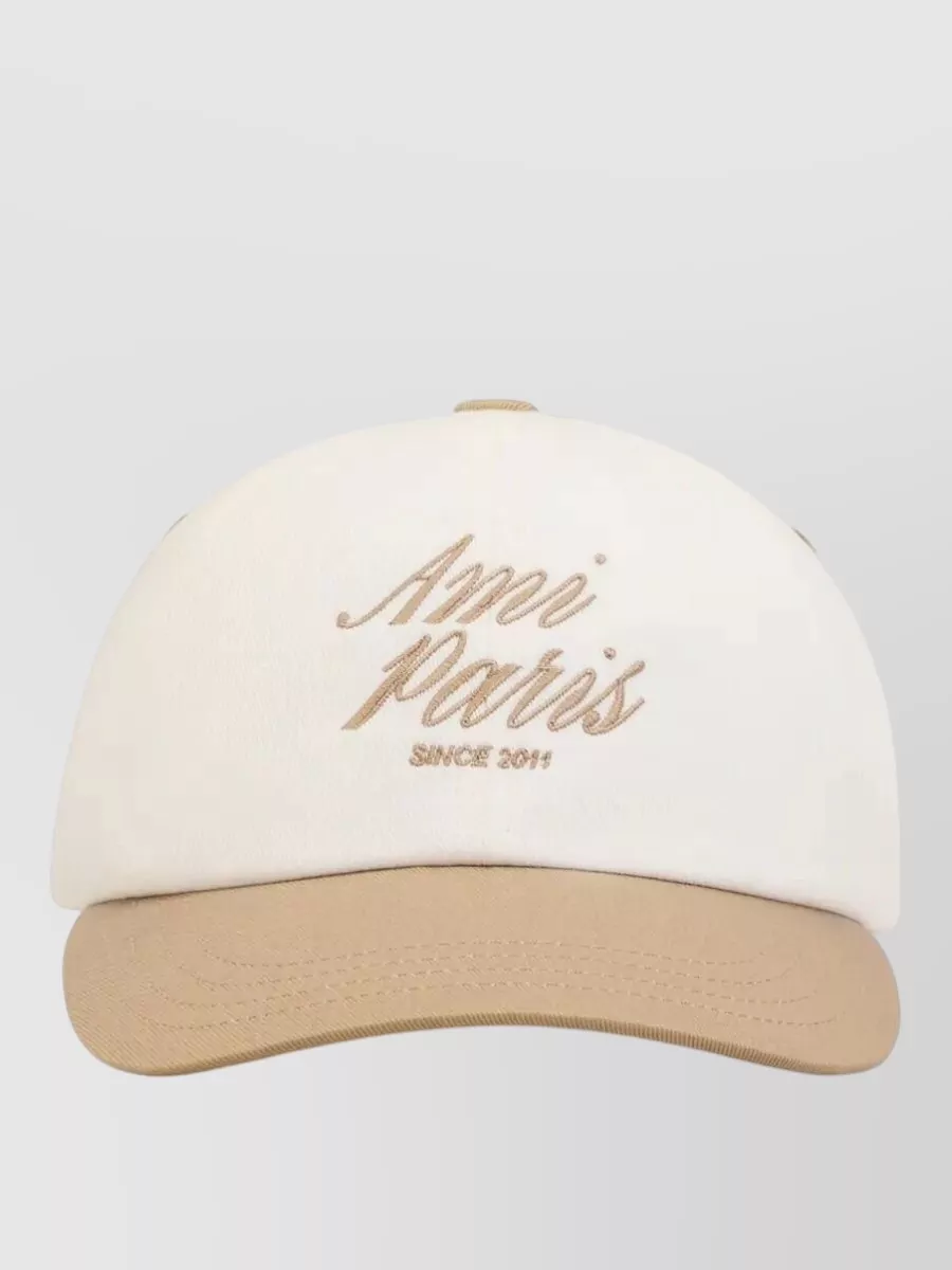 Ami Paris cotton bicolor cap