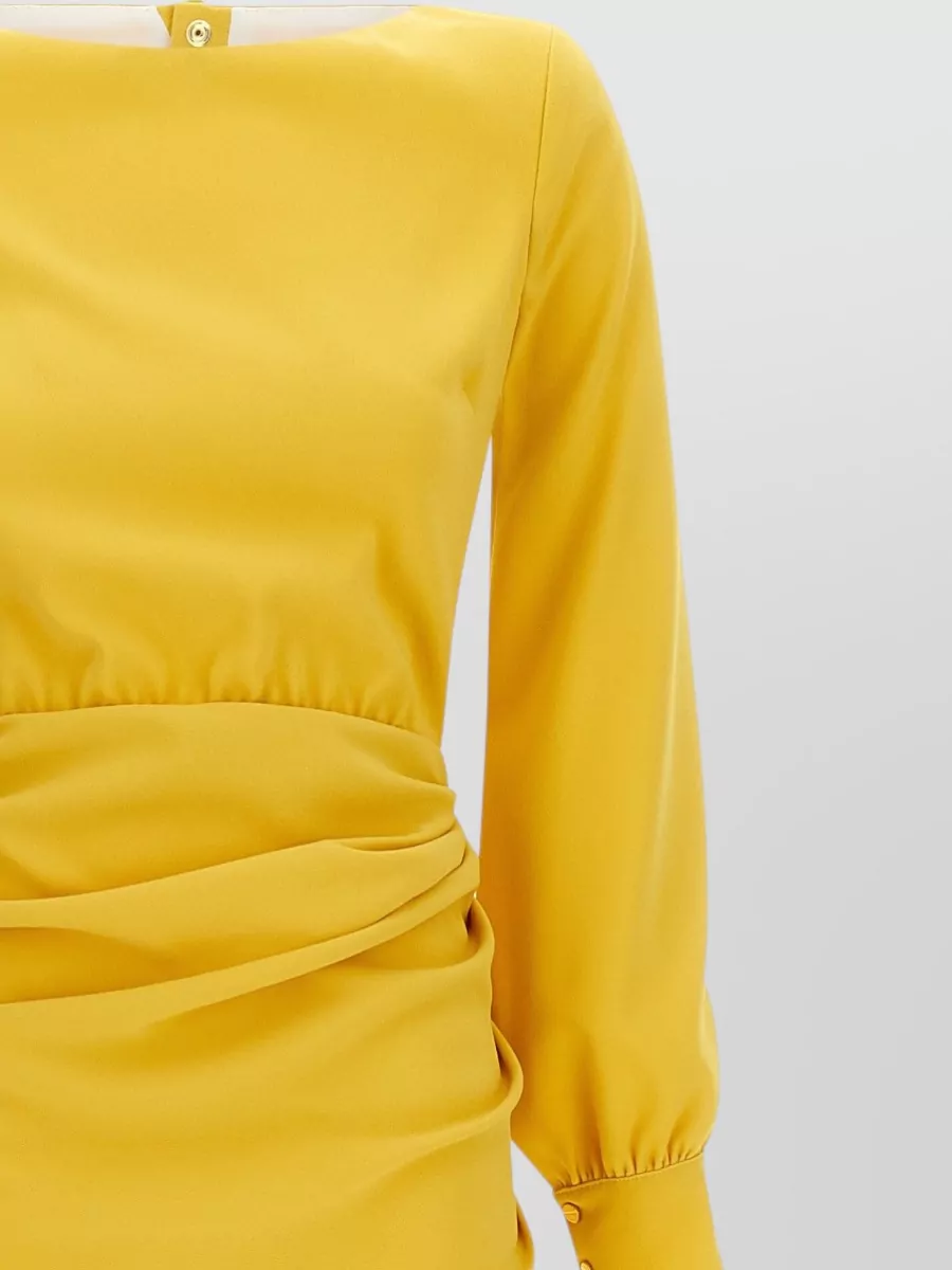 Elisabetta Franchi Long Dress Fitted Waist Open Back