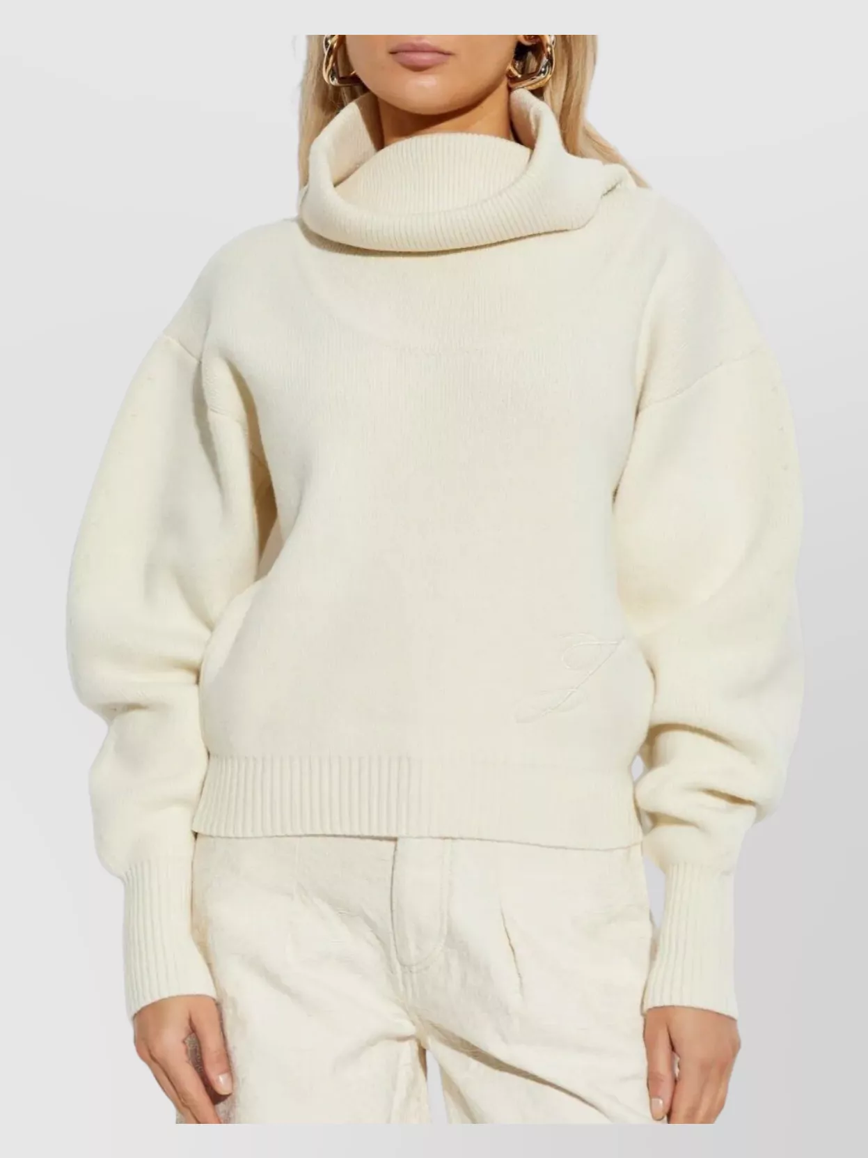 Jacquemus Knitwear With Turtleneck And Embroidered Detail