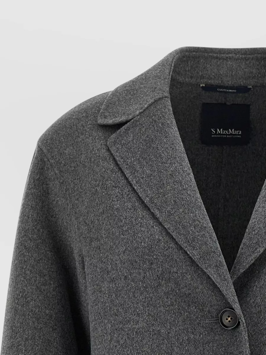 S Max Mara Virgin Wool Single-Breasted Blazer
