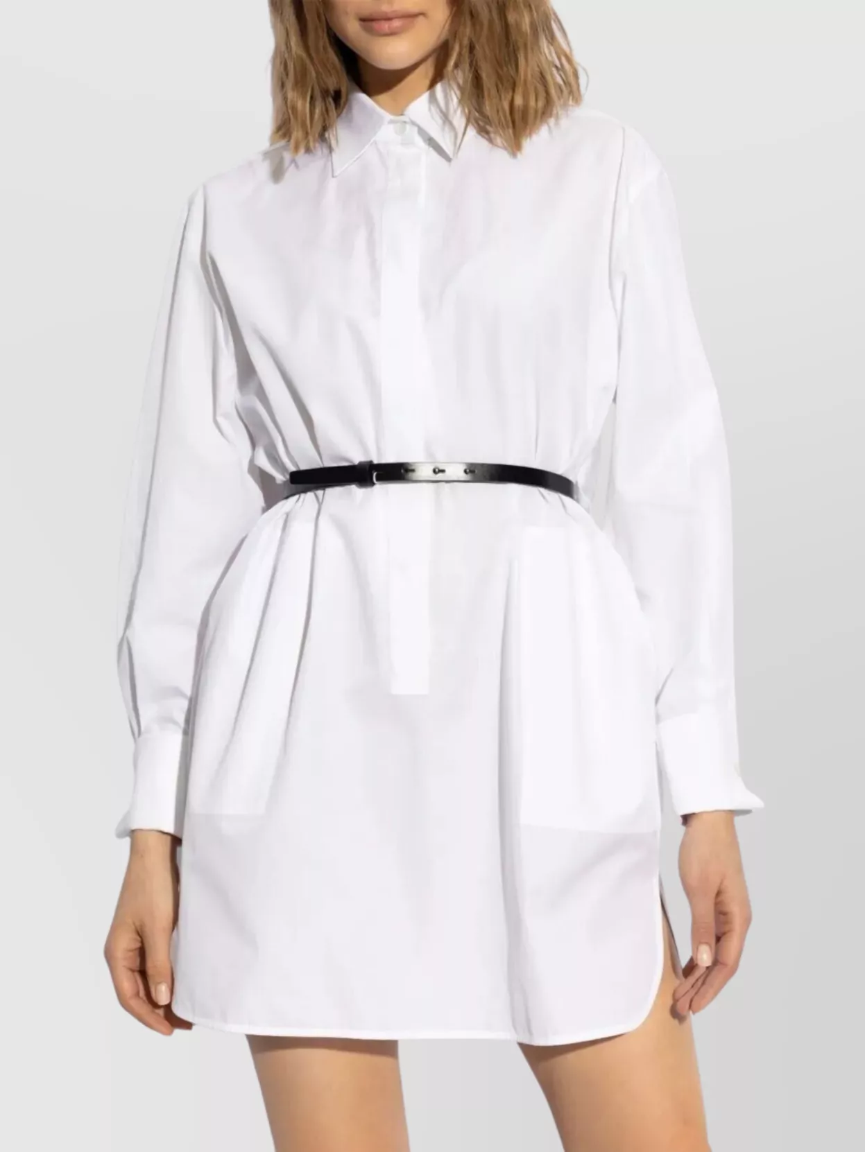Max Mara Oversized Mini Dress Belted Waist