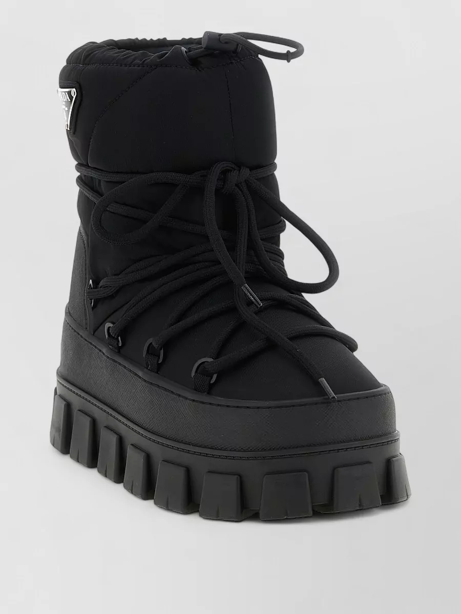 Prada Nylon Ankle Boots