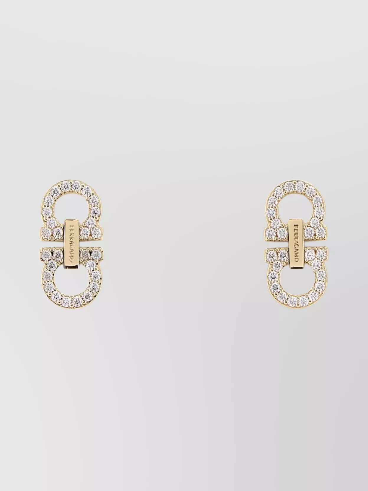 Ferragamo Embellished Metal Earrings