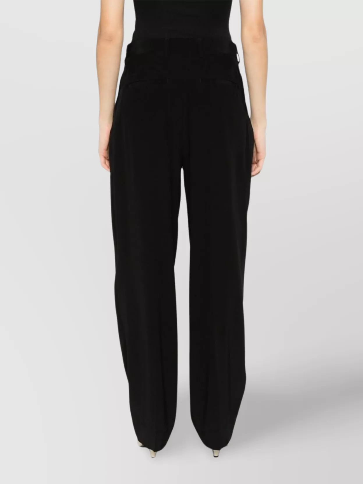 Totême Pleat Detail Straight Leg Trousers