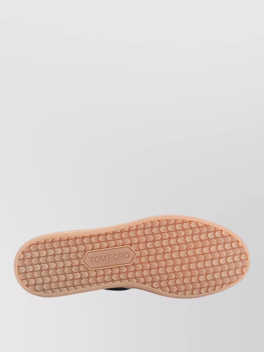 Tom Ford Leather Low-Top Sneakers