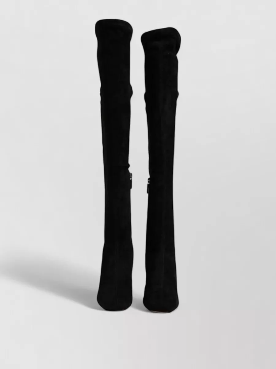 Dolce&Gabbana suede leather knee-high boots