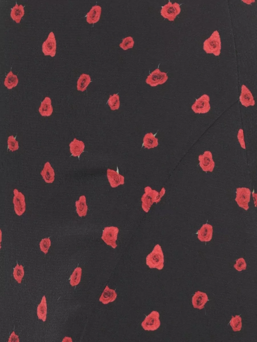 Mar De Margaritas Floral-Print Flared Midi Skirt