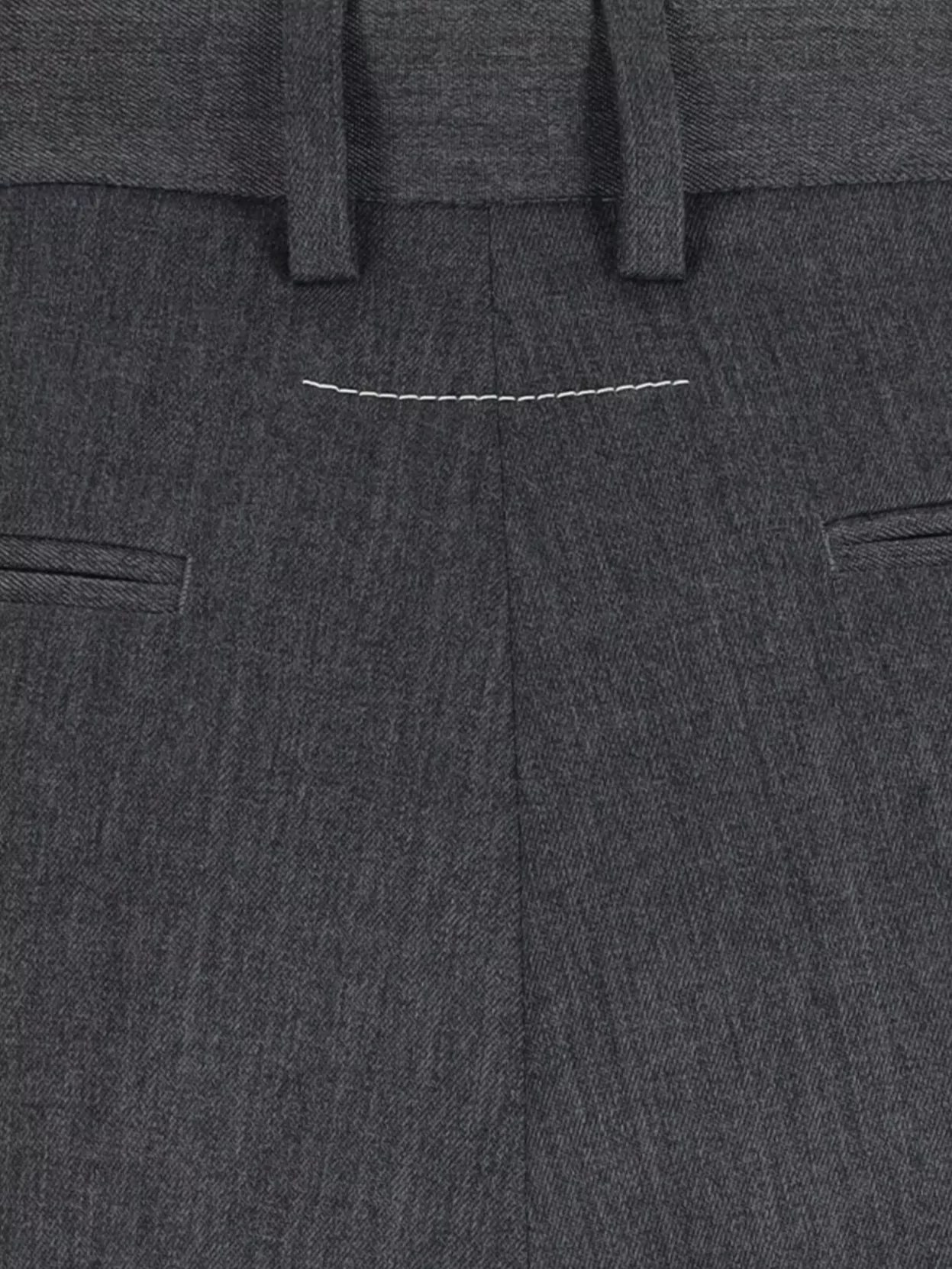 Mm6 Maison Margiela Tailored High Waist Wide Leg Trousers