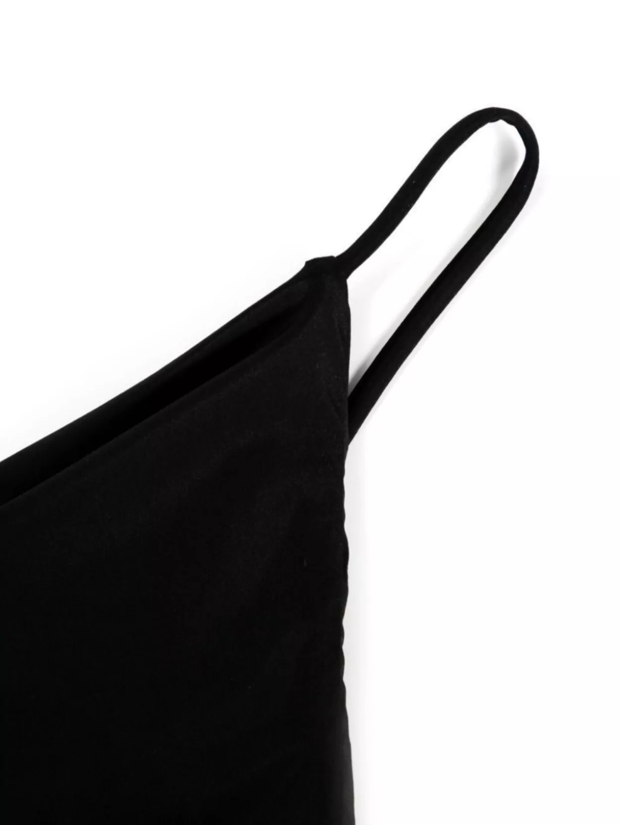 Magda Butrym Backless Scoop Neck Spaghetti Strap Swimsuit In Black