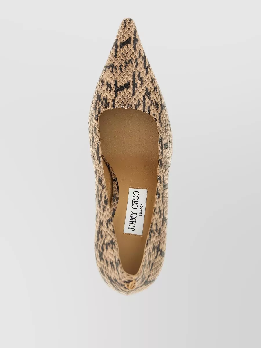 Jimmy Choo Leather Snake-Effect Pumps