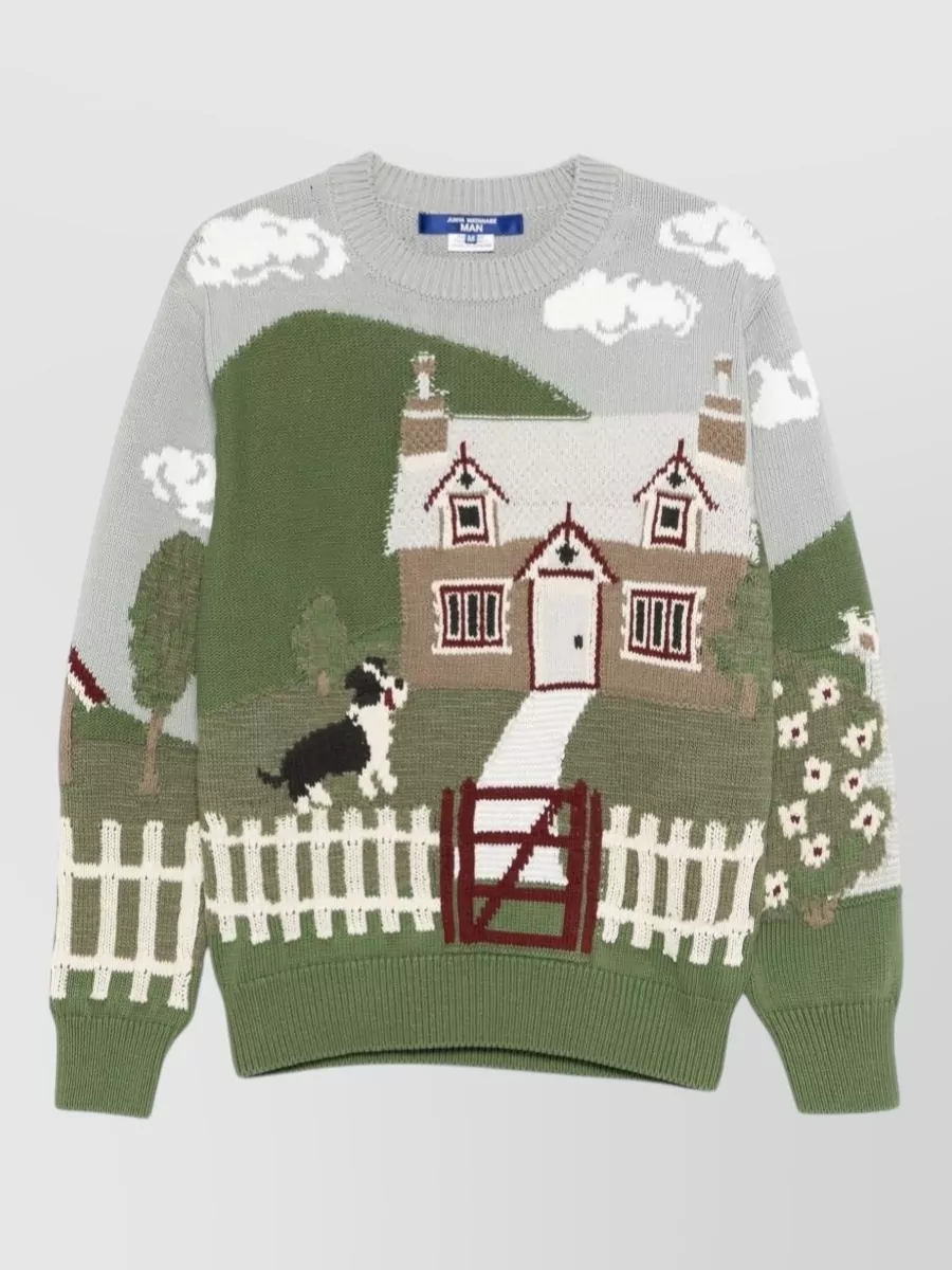 Junya Watanabe Printed crewneck sweater