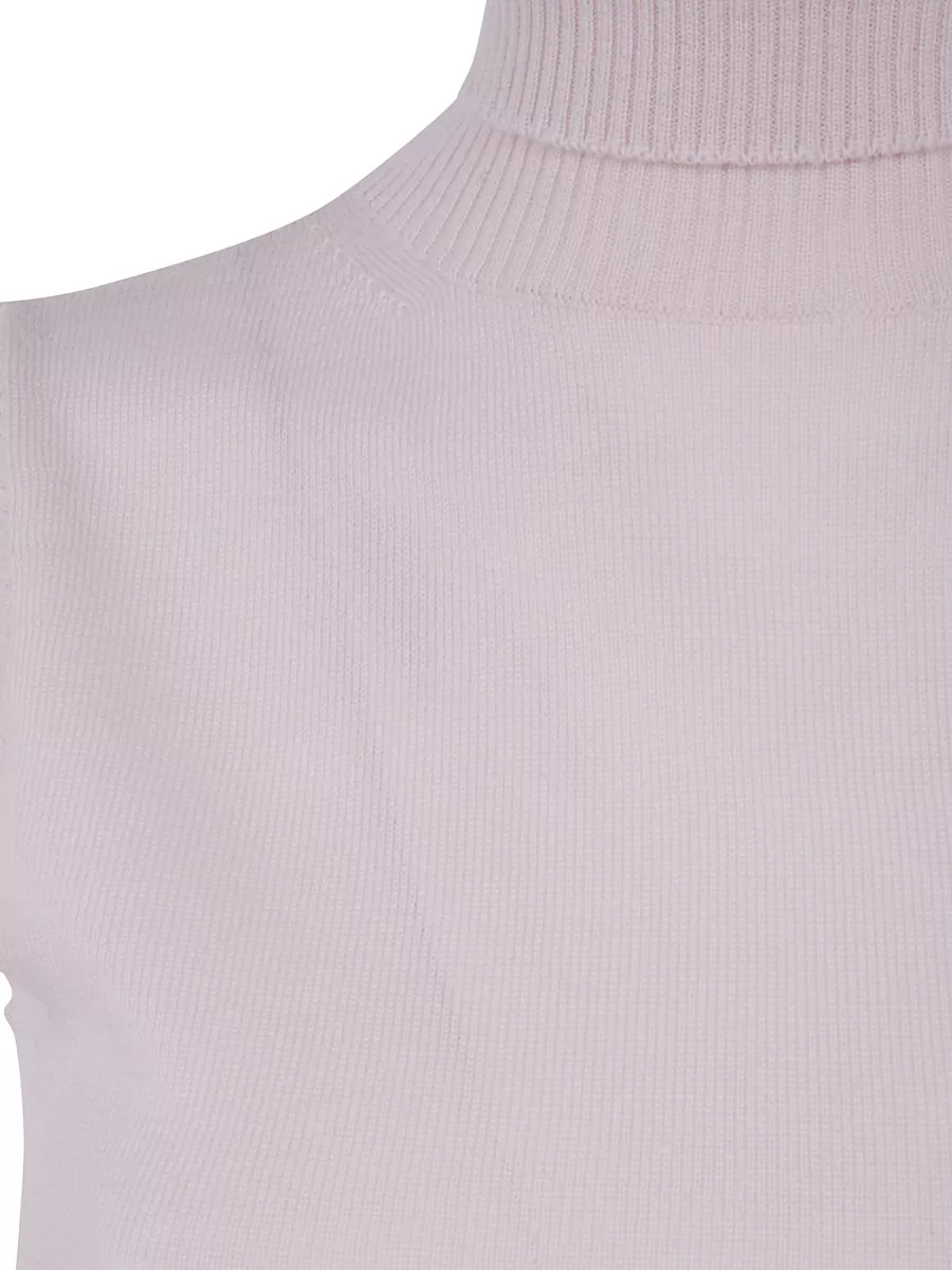 Sportmax Wool Turtleneck Sleeveless Top