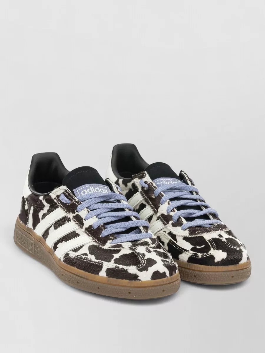 Adidas Originals leather cow-print low-top sneakers