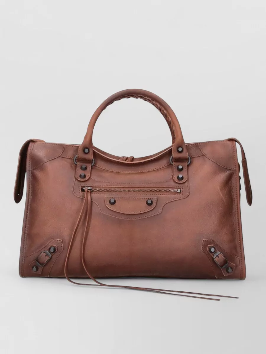 Balenciaga le city medium leather tote bag