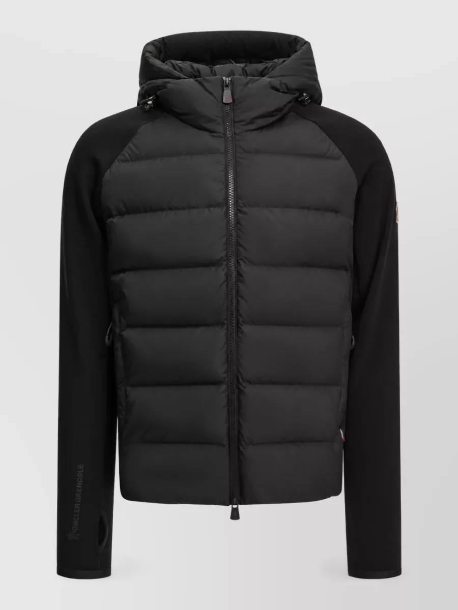 Moncler Grenoble down hooded zip-up jacket
