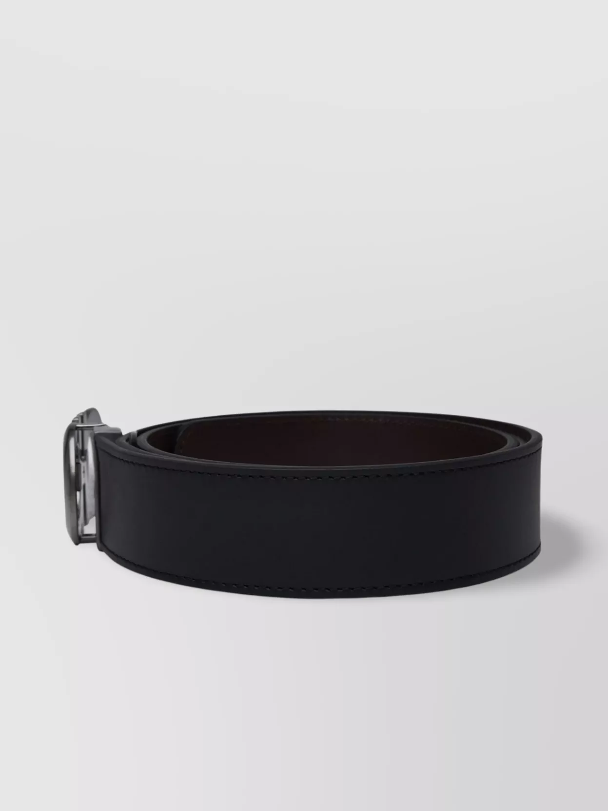 Ferragamo Double Adjustable Waist Belt With Metal Buckle