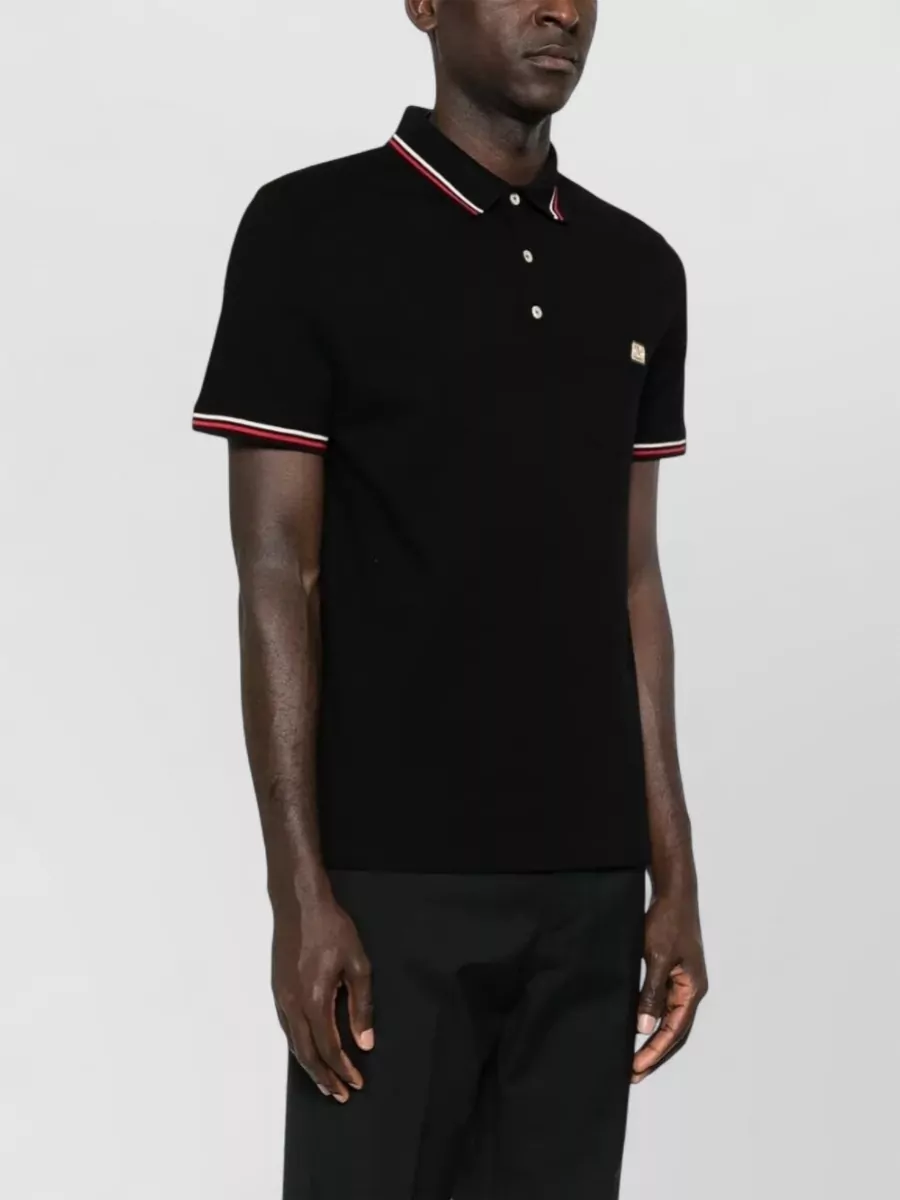 Valentino Garavani Polo Shirt V Logo Contrast Trim