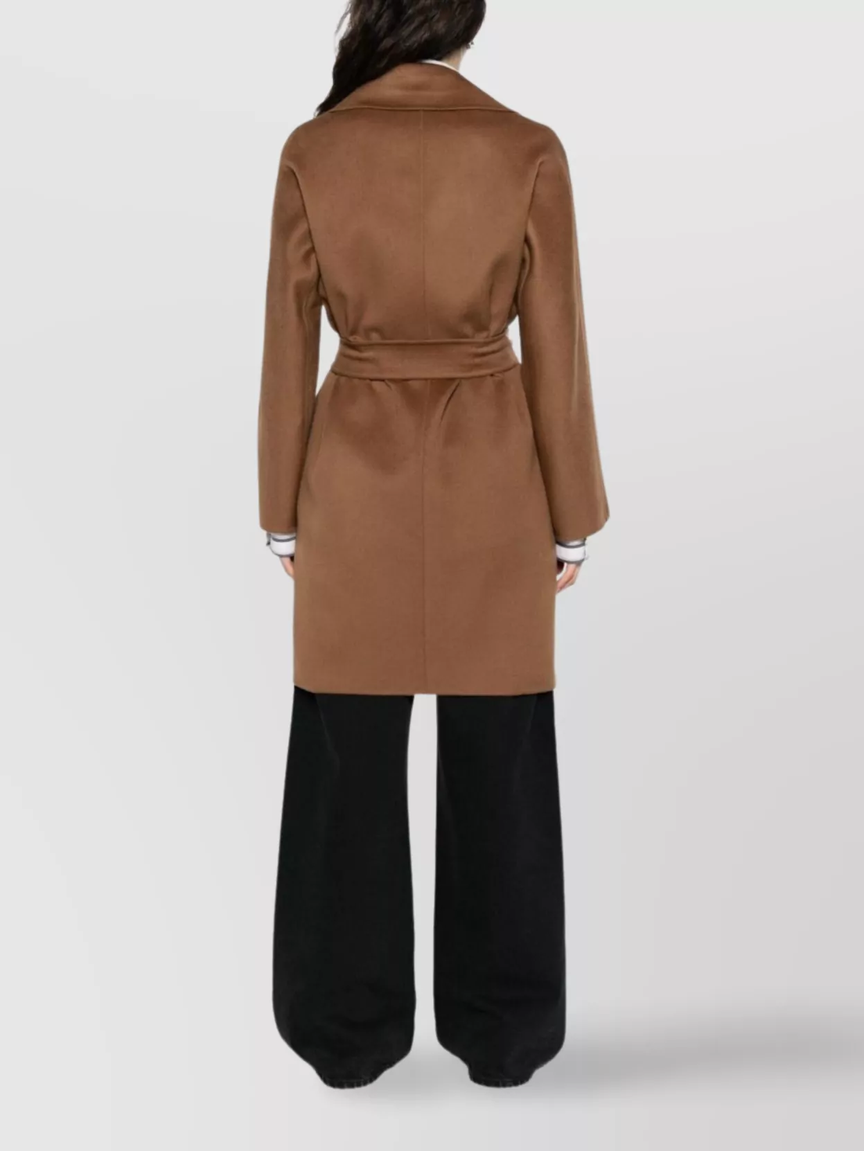 Max Mara Lapel Collar Belted Coat