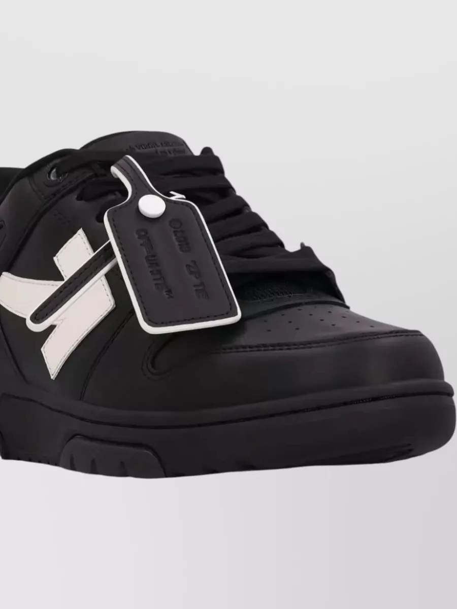 Off-White Calfskin Leather Low-Top Sneakers