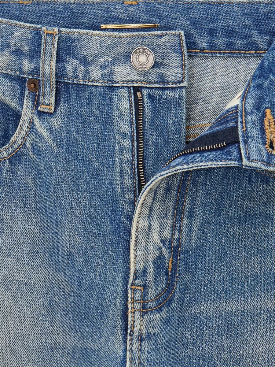 Saint Laurent Denim High-Rise Flared Jeans