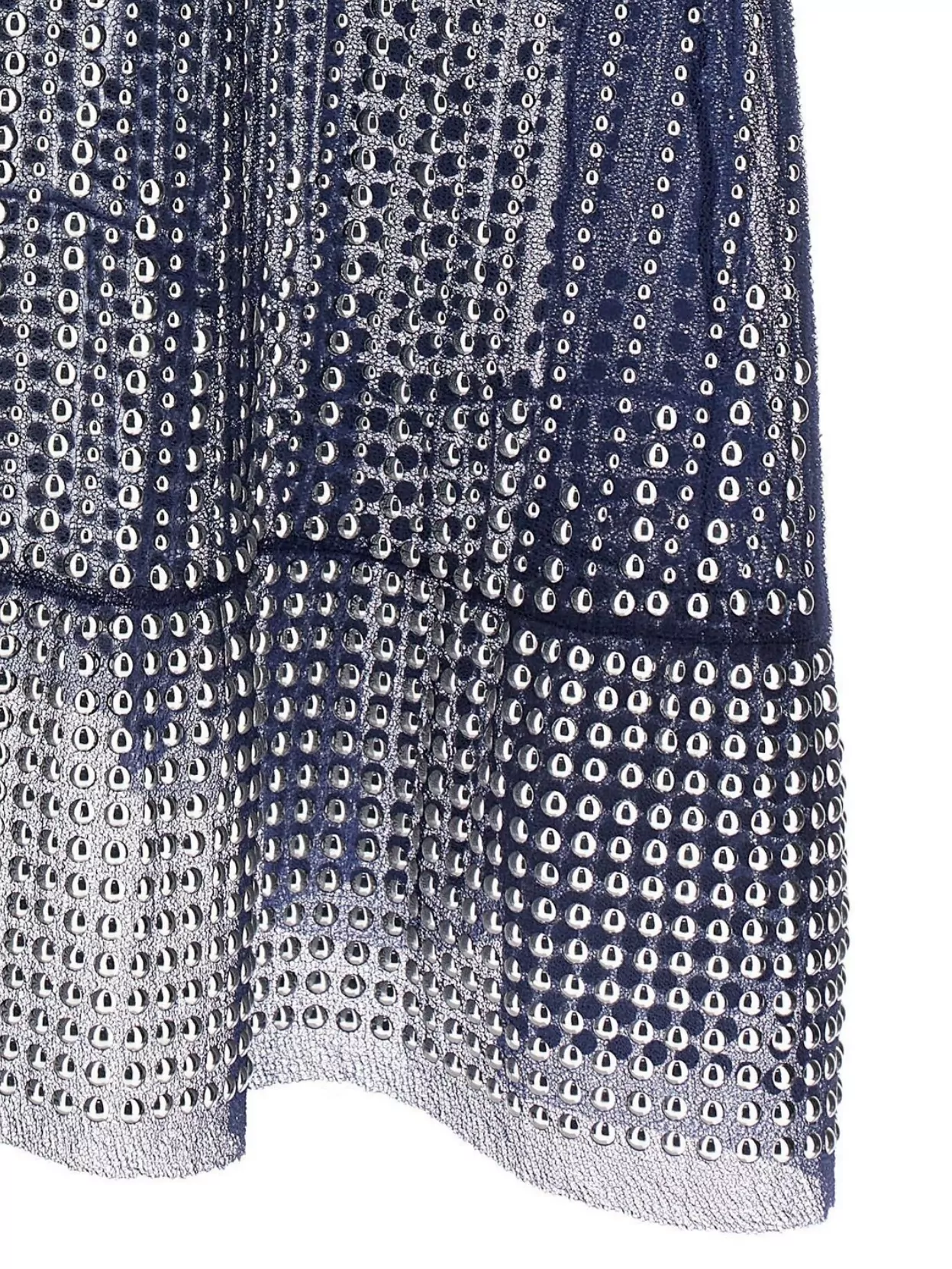 Paco Rabanne Sheer Fabric Studded Mesh Dress