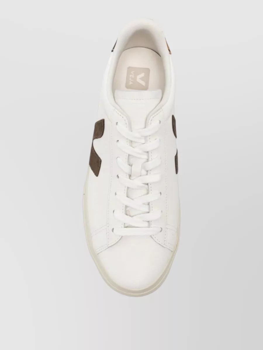Veja Leather Low Top Lace-Up Sneakers