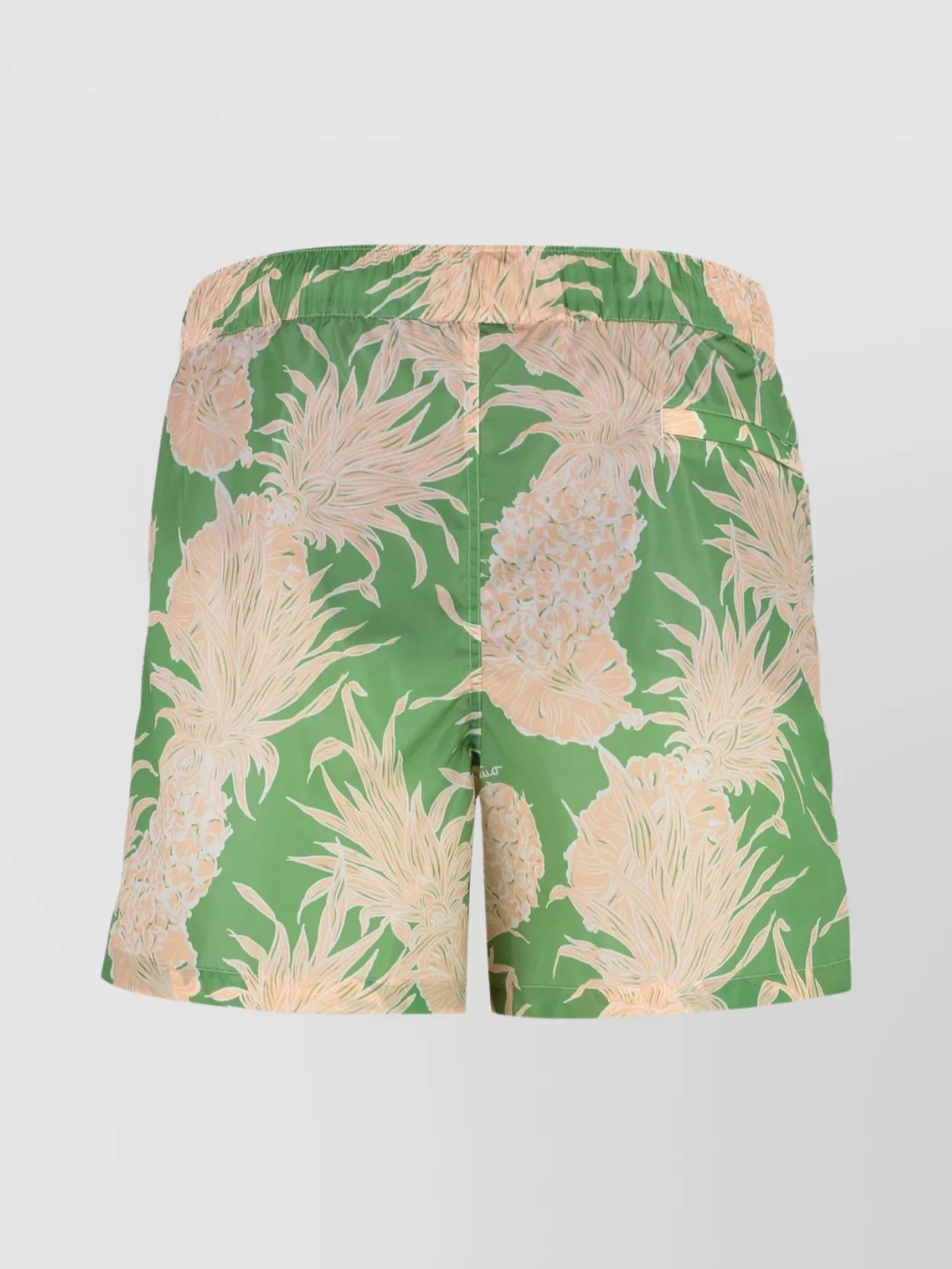 Valentino Pineapple Print Swim Shorts With Tropical Pattern