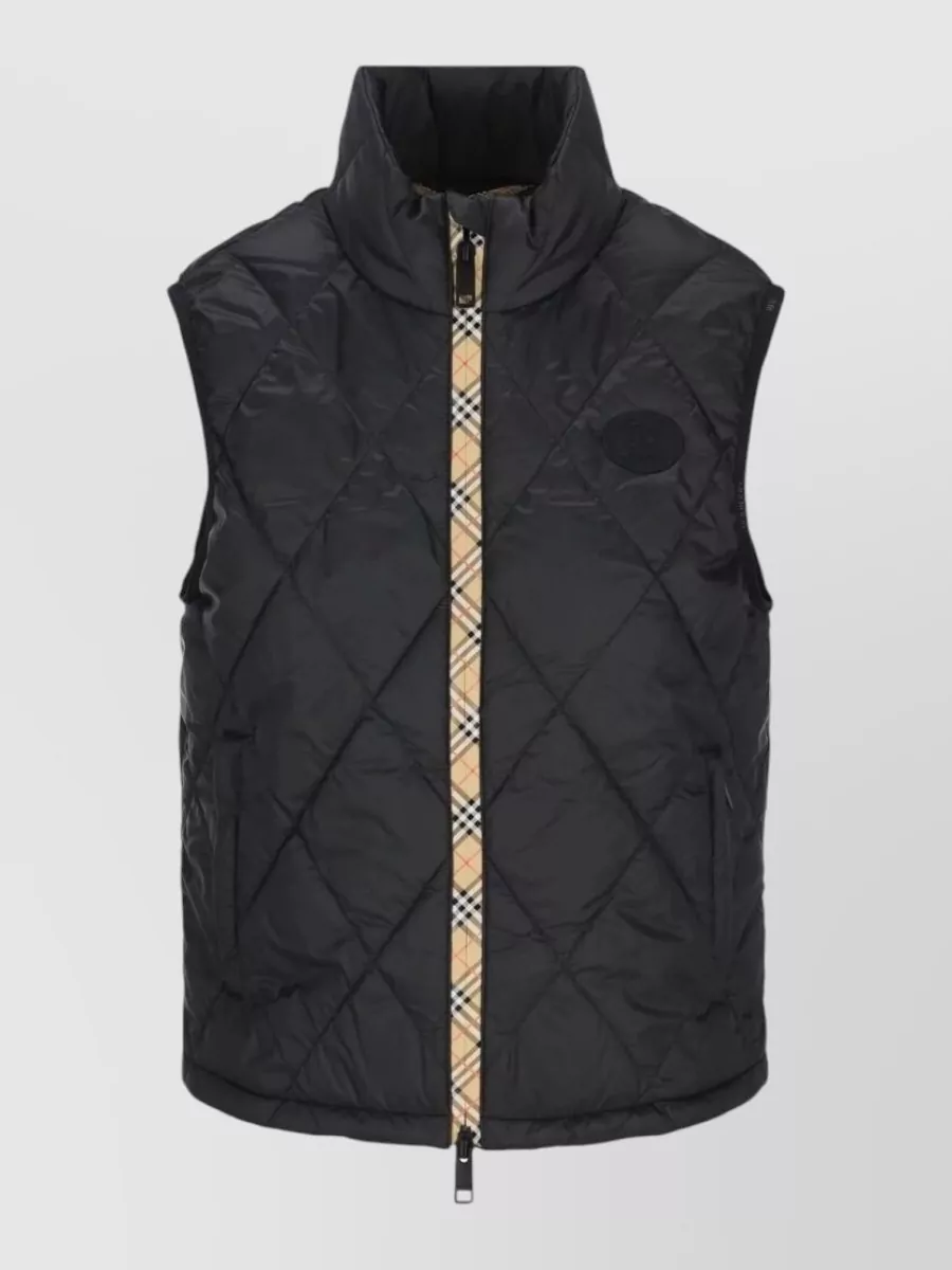 Burberry quilted down sleeveless jacket