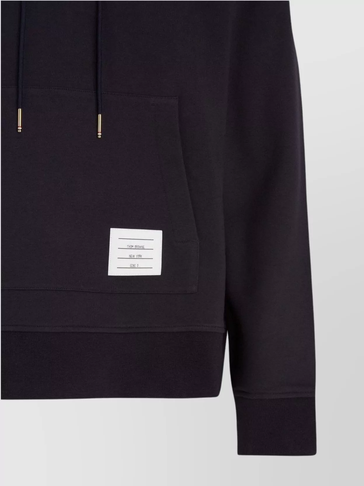 Thom Browne Cotton Hoodie With Floral Mesh Detail