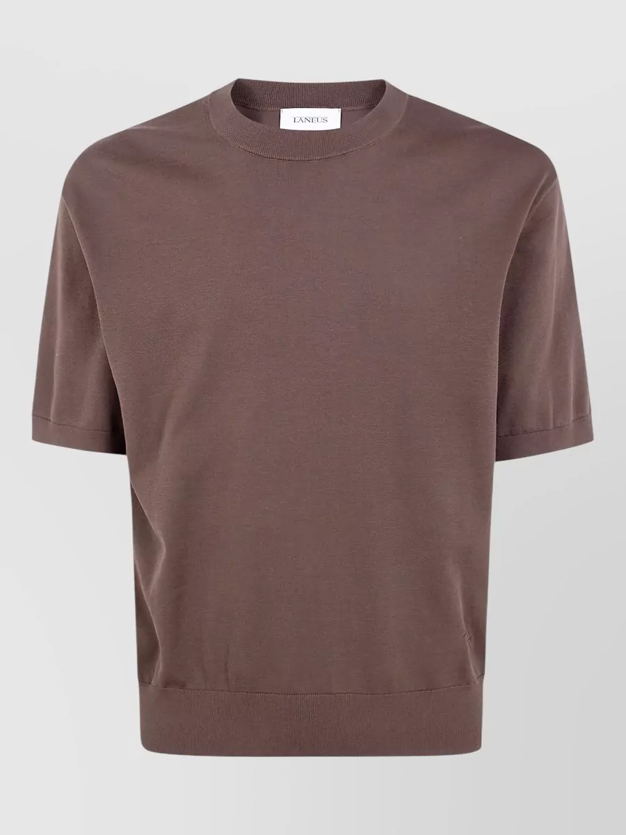 Laneus Knitted Cotton Jumper