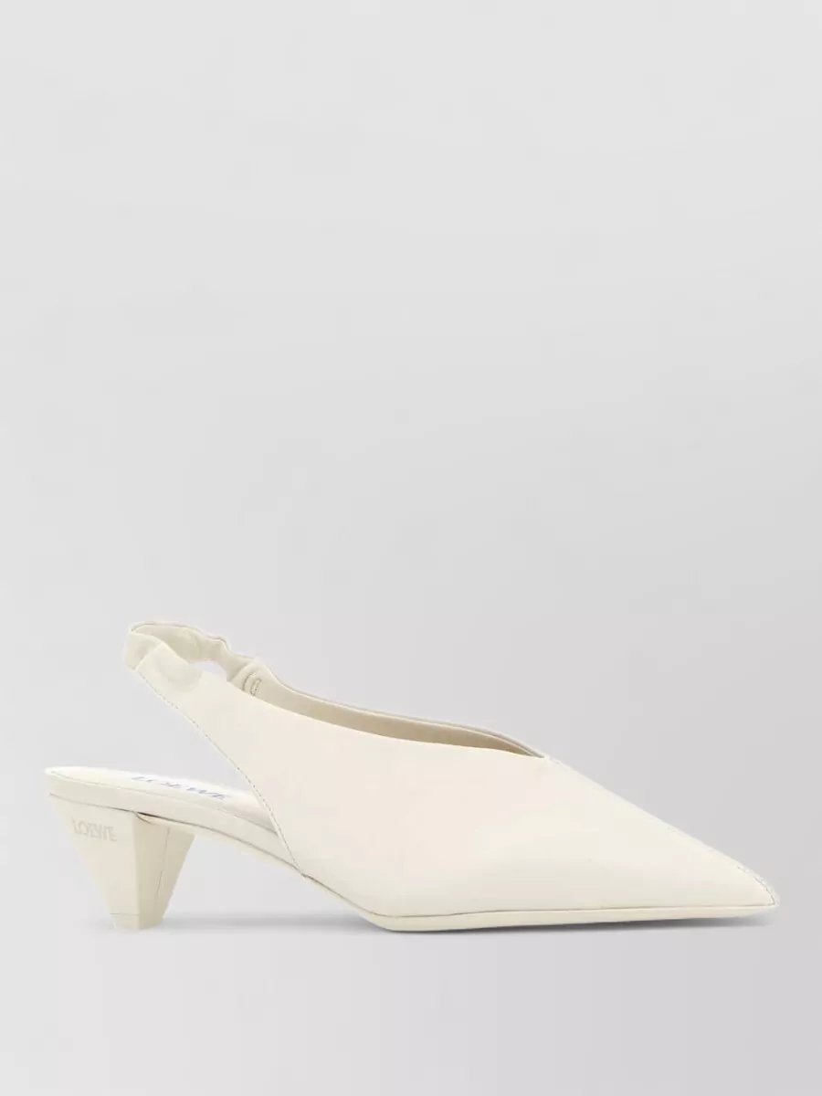 Loewe leather origami cubic mules