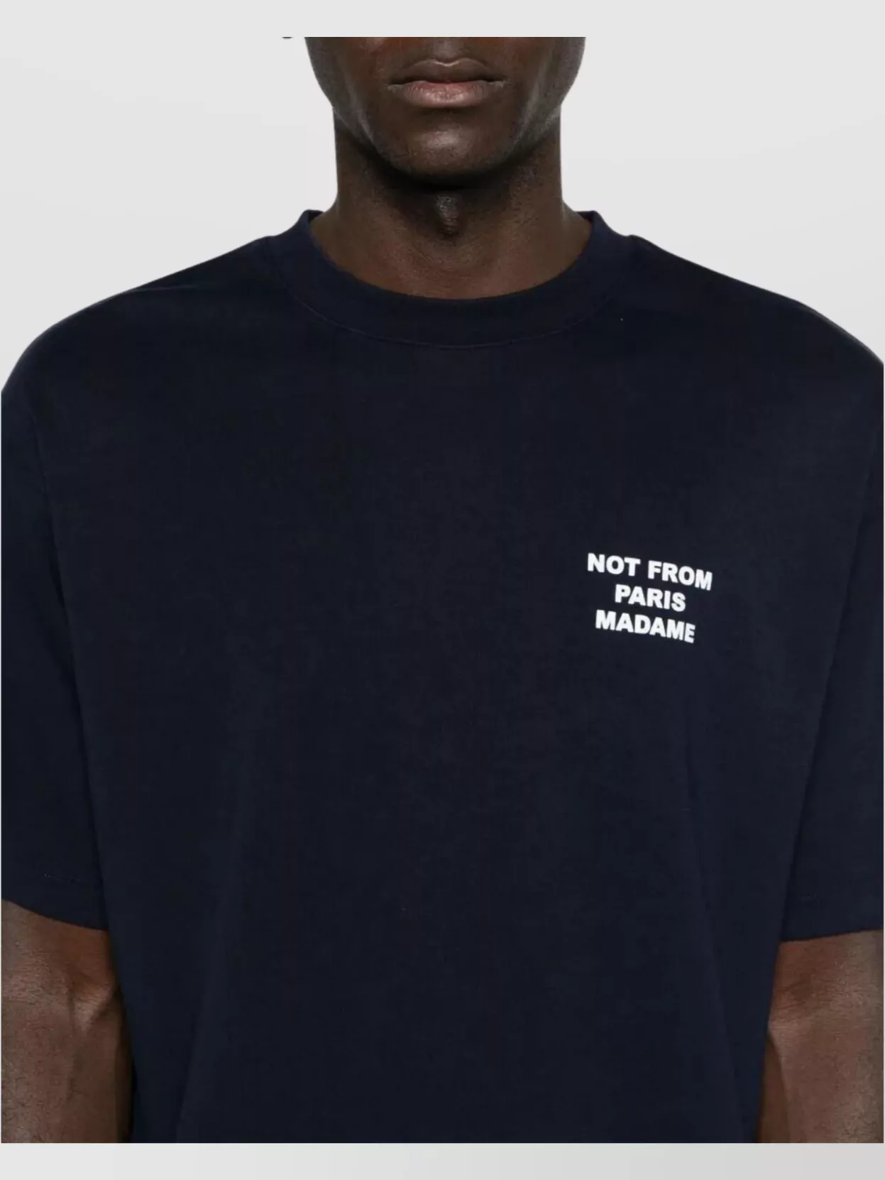 Drôle De Monsieur "Graphic Text" Crew Neck T-Shirt