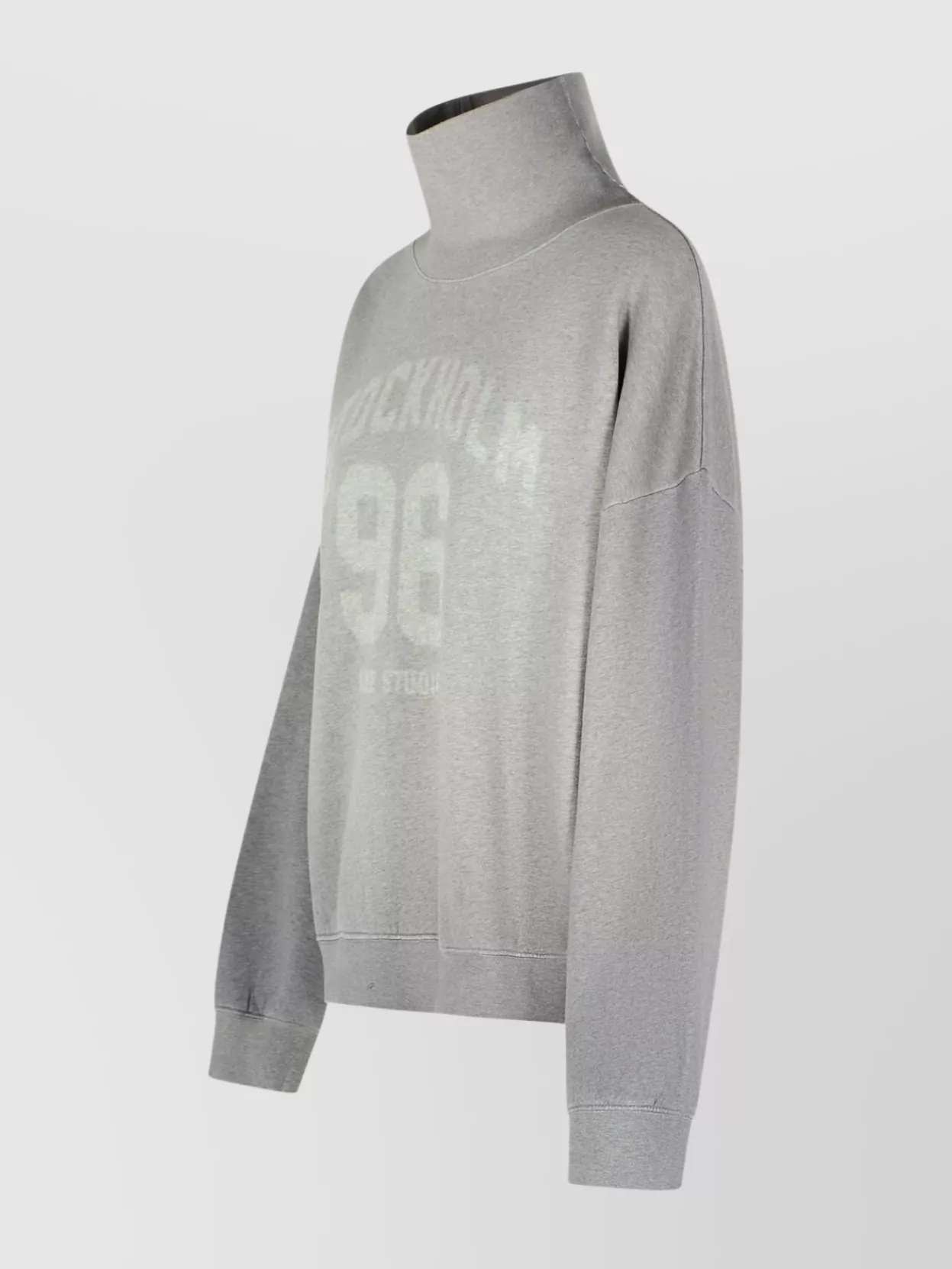 Acne Studios Cotton Sweatshirt With High Neck Design