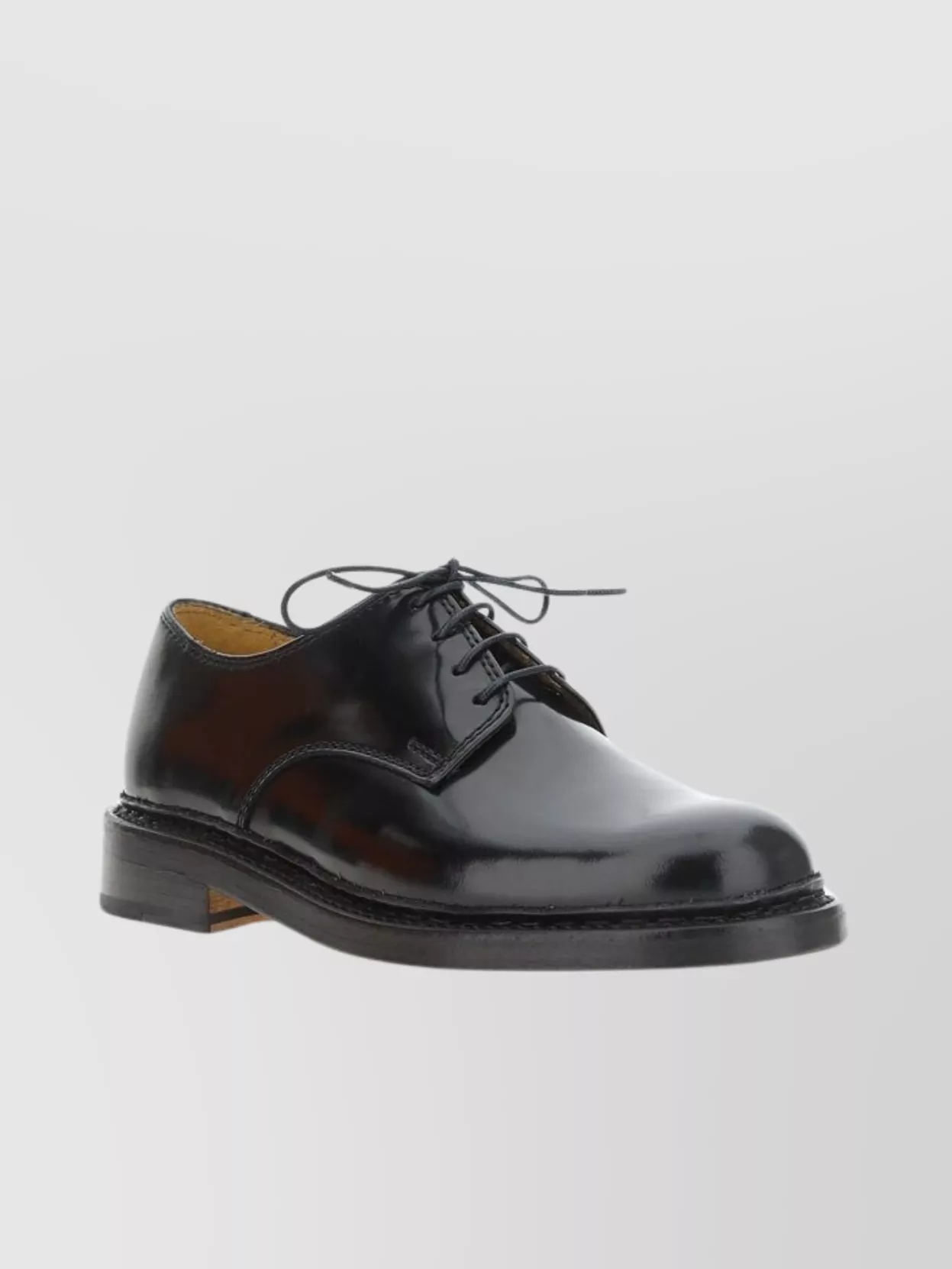 Shop Our Legacy Derby Shoes With Low Block Heel And Round Toe
