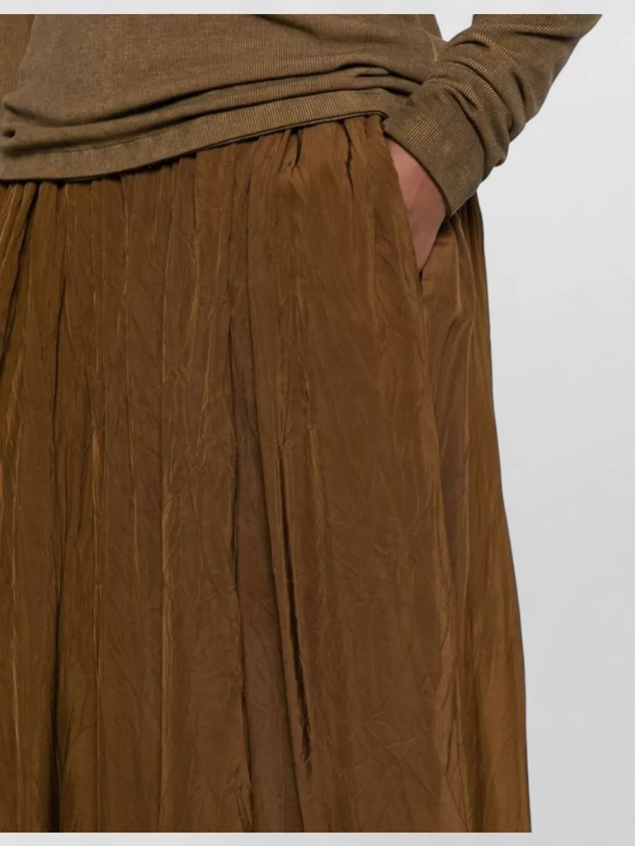 Uma Wang Gillian Long Skirt Pleated Side Pockets Slit